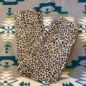 Skinny cheetah print pants